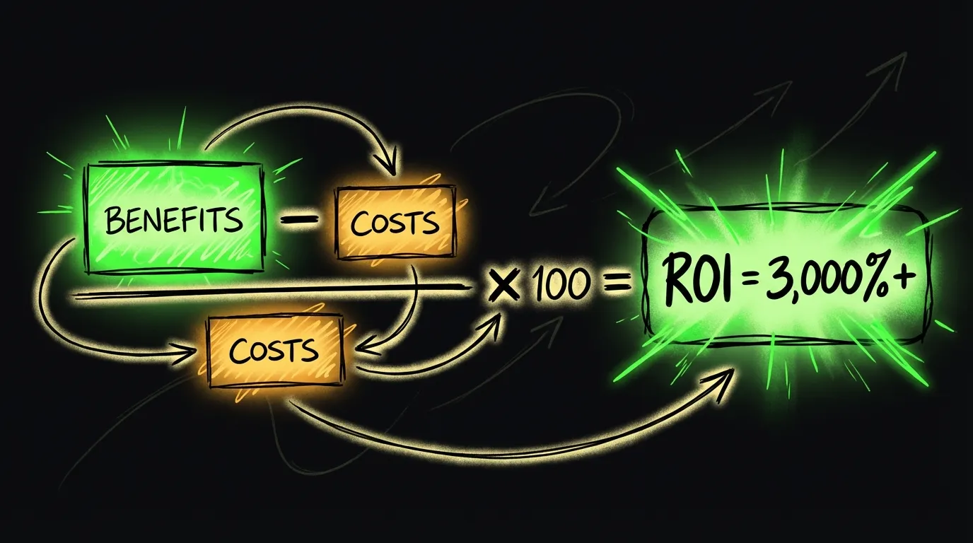 Cálculo visual de ROI